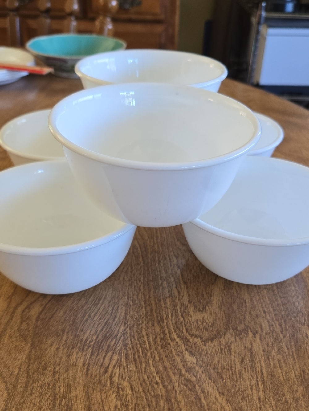 6 CORELLE Winter Frost White 5" DESSERT  BOWLS